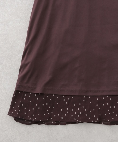 LEPSIM（レプシィム）の「プリントギャザースカート【WEB限定カラーあり】　923202（スカート・レディース・ブラック/ベージュ/グレー/ボルドー/レオパード・FREE）」の19枚目の写真