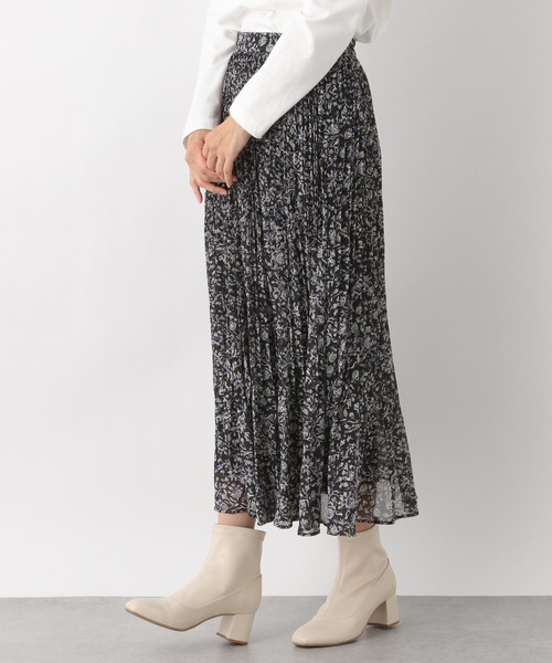 LEPSIM（レプシィム）の「プリントギャザースカート【WEB限定カラーあり】　923202（スカート・レディース・ブラック/ベージュ/グレー/ボルドー/レオパード・FREE）」の7枚目の写真