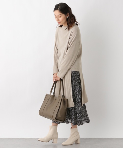 LEPSIM（レプシィム）の「プリントギャザースカート【WEB限定カラーあり】　923202（スカート・レディース・ブラック/ベージュ/グレー/ボルドー/レオパード・FREE）」の6枚目の写真