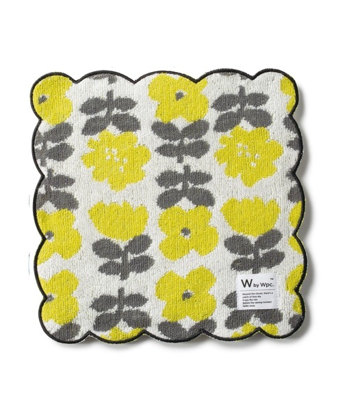 Wpc.(ダブリュピーシー)の「Wpc. Patterns ハンカチ スカラップ【2】(ハンカチ/ハンドタオル・レディース・サックスブルー/ホワイト系その他/イエロー系その他・FREE)」の3枚目の写真