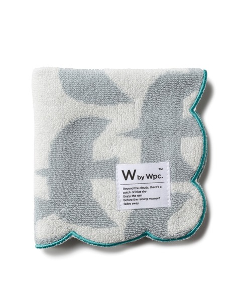 Wpc.(ダブリュピーシー)の「Wpc. Patterns ハンカチ スカラップ【2】(ハンカチ/ハンドタオル・レディース・サックスブルー/ホワイト系その他/イエロー系その他・FREE)」の4枚目の写真
