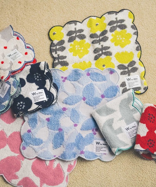 Wpc.(ダブリュピーシー)の「Wpc. Patterns ハンカチ スカラップ【2】(ハンカチ/ハンドタオル・レディース・サックスブルー/ホワイト系その他/イエロー系その他・FREE)」の10枚目の写真