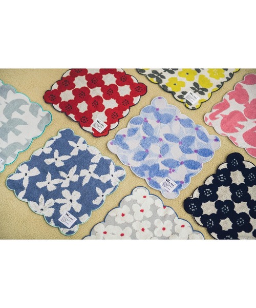 Wpc.(ダブリュピーシー)の「Wpc. Patterns ハンカチ スカラップ【2】(ハンカチ/ハンドタオル・レディース・サックスブルー/ホワイト系その他/イエロー系その他・FREE)」の12枚目の写真