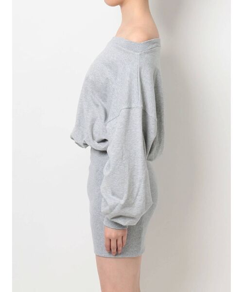 GYDA（ジェイダ）の「ドッキングオフショルスウェットワンピ（ワンピース・レディース・オフホワイト/グレー/ピンク/ベージュ・FREE）」の15枚目の写真