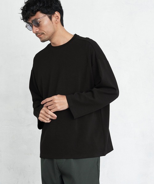Loungewear tokyo(ラウンジウェアトウキョウ)の「ルーズシルエット クルーネック長袖カットソー(Long Sleeve) ワンマイルウェア(Tシャツ/カットソー・メンズ・オフホワイト/ブラック/テラコッタ/ライトベージュ/ブルー系その他/ブルーグリーン/ラベンダー/ピンク・FREE)」の13枚目の写真