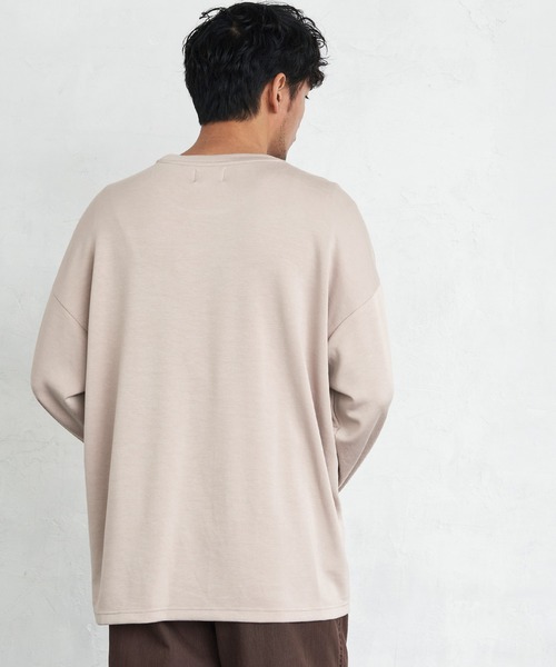 Loungewear tokyo(ラウンジウェアトウキョウ)の「ルーズシルエット クルーネック長袖カットソー(Long Sleeve) ワンマイルウェア(Tシャツ/カットソー・メンズ・オフホワイト/ブラック/テラコッタ/ライトベージュ/ブルー系その他/ブルーグリーン/ラベンダー/ピンク・FREE)」の22枚目の写真