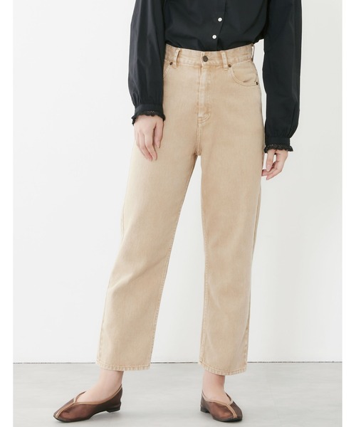 POU DOU DOU（プードゥドゥ）の「カラーデニムストレートパンツ（その他パンツ・レディース・ブラウン/ミント/ラベンダー・3）」の2枚目の写真