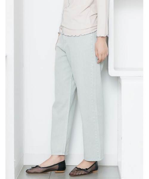 POU DOU DOU（プードゥドゥ）の「カラーデニムストレートパンツ（その他パンツ・レディース・ブラウン/ミント/ラベンダー・3）」の13枚目の写真