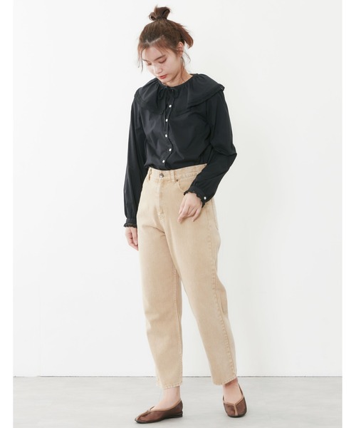 POU DOU DOU（プードゥドゥ）の「カラーデニムストレートパンツ（その他パンツ・レディース・ブラウン/ミント/ラベンダー・3）」の15枚目の写真