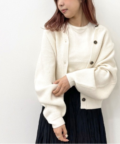 apres jour mignon(アプレジュールミニョン)の「ニットカーデアンサンブル【ZOZOTOWN限定アイテム】(ニット/セーター・レディース・グリーン/ブラック/アイボリー・X-LARGE/フリー)」の16枚目の写真