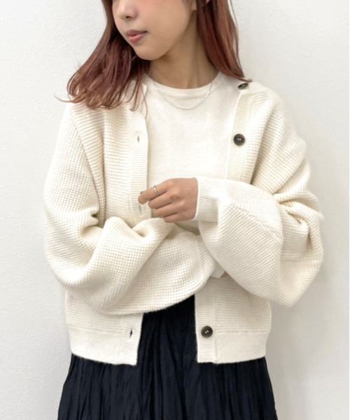 apres jour mignon(アプレジュールミニョン)の「ニットカーデアンサンブル【ZOZOTOWN限定アイテム】(ニット/セーター・レディース・グリーン/ブラック/アイボリー・X-LARGE/フリー)」の17枚目の写真