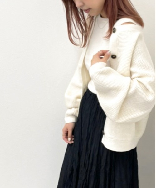 apres jour mignon(アプレジュールミニョン)の「ニットカーデアンサンブル【ZOZOTOWN限定アイテム】(ニット/セーター・レディース・グリーン/ブラック/アイボリー・X-LARGE/フリー)」の18枚目の写真