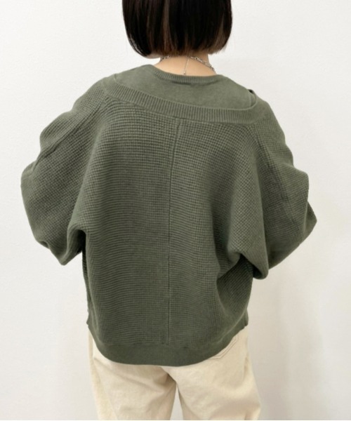 apres jour mignon(アプレジュールミニョン)の「ニットカーデアンサンブル【ZOZOTOWN限定アイテム】(ニット/セーター・レディース・グリーン/ブラック/アイボリー・X-LARGE/フリー)」の7枚目の写真