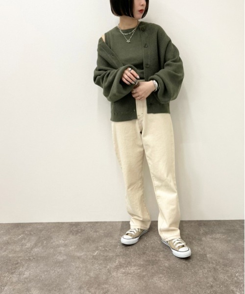 apres jour mignon(アプレジュールミニョン)の「ニットカーデアンサンブル【ZOZOTOWN限定アイテム】(ニット/セーター・レディース・グリーン/ブラック/アイボリー・X-LARGE/フリー)」の8枚目の写真