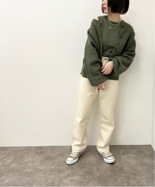 apres jour mignon(アプレジュールミニョン)の「ニットカーデアンサンブル【ZOZOTOWN限定アイテム】(ニット/セーター・レディース・グリーン/ブラック/アイボリー・X-LARGE/フリー)」の9枚目の写真