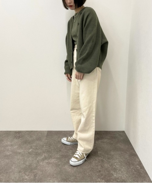 apres jour mignon(アプレジュールミニョン)の「ニットカーデアンサンブル【ZOZOTOWN限定アイテム】(ニット/セーター・レディース・グリーン/ブラック/アイボリー・X-LARGE/フリー)」の10枚目の写真