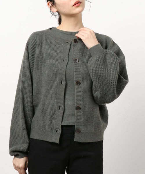 apres jour mignon(アプレジュールミニョン)の「ニットカーデアンサンブル【ZOZOTOWN限定アイテム】(ニット/セーター・レディース・グリーン/ブラック/アイボリー・X-LARGE/フリー)」の14枚目の写真