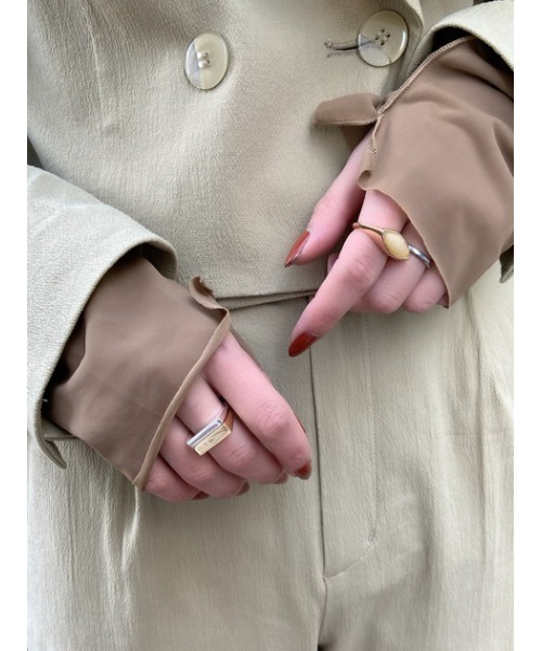 THROW by SLY（スローバイスライ）の「THROW STONE SILVER RING シルバーリング（リング・レディース・ゴールド/シルバー・FREE）」の22枚目の写真