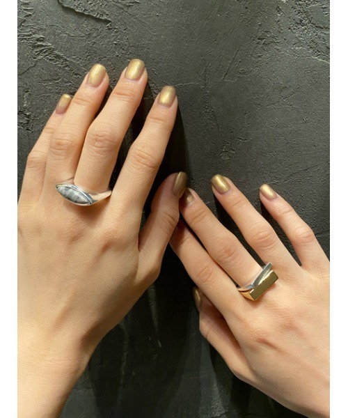 THROW by SLY（スローバイスライ）の「THROW STONE SILVER RING シルバーリング（リング・レディース・ゴールド/シルバー・FREE）」の20枚目の写真