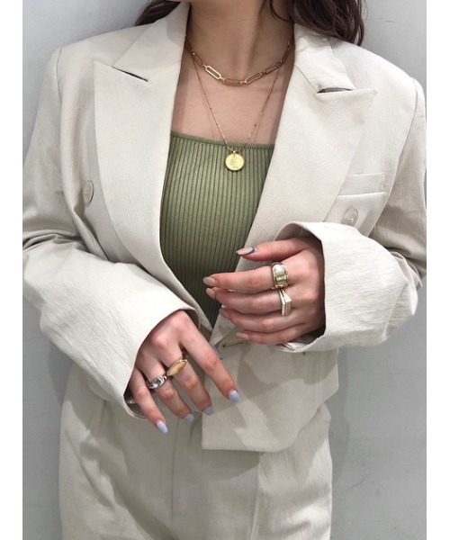 THROW by SLY（スローバイスライ）の「THROW STONE SILVER RING シルバーリング（リング・レディース・ゴールド/シルバー・FREE）」の19枚目の写真