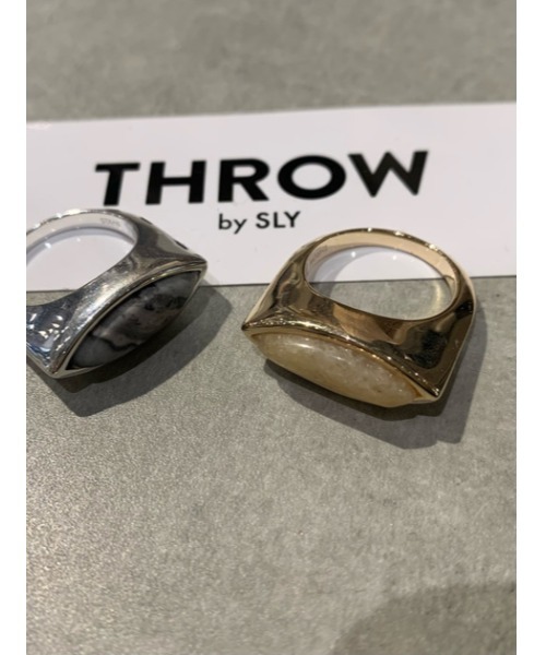 THROW by SLY（スローバイスライ）の「THROW STONE SILVER RING シルバーリング（リング・レディース・ゴールド/シルバー・FREE）」の14枚目の写真