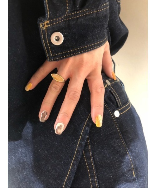 THROW by SLY（スローバイスライ）の「THROW STONE SILVER RING シルバーリング（リング・レディース・ゴールド/シルバー・FREE）」の9枚目の写真