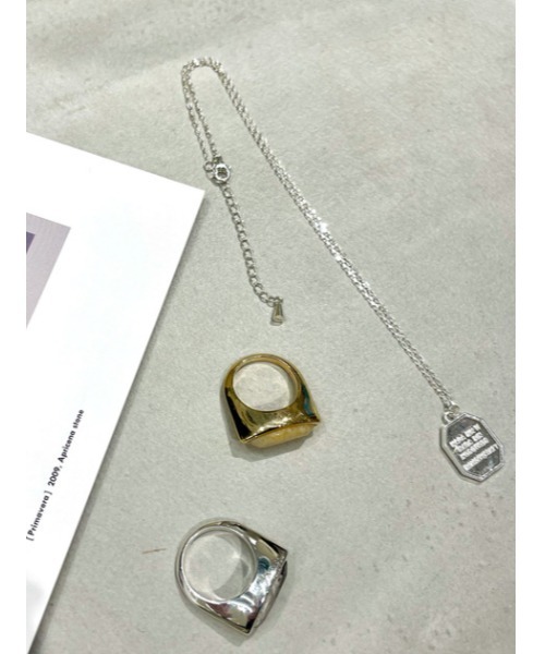 THROW by SLY（スローバイスライ）の「THROW STONE SILVER RING シルバーリング（リング・レディース・ゴールド/シルバー・FREE）」の6枚目の写真