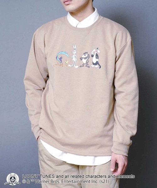 LB/S (エルビーエス)の「【ルーニー・チューンズ】 キャラクターポンチTトレーナー ロンT ワンポイント刺繍 ユニセックス(Tシャツ/カットソー・メンズ・ベージュ系その他/ホワイト/ブラック/ベージュ・LARGE/MEDIUM)」の19枚目の写真