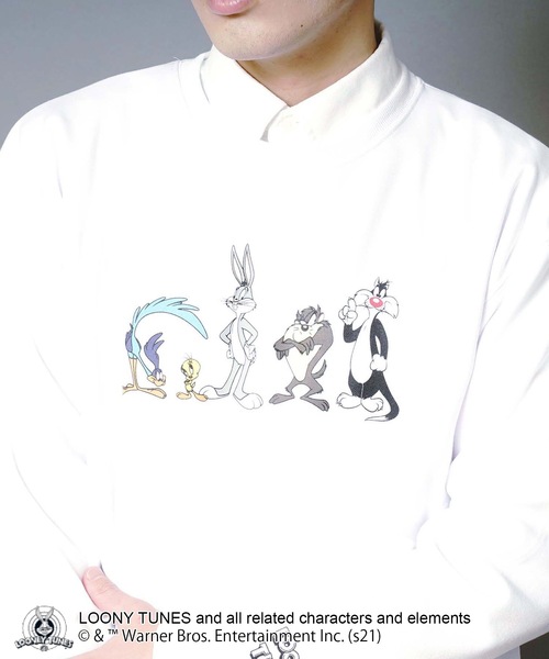 LB/S (エルビーエス)の「【ルーニー・チューンズ】 キャラクターポンチTトレーナー ロンT ワンポイント刺繍 ユニセックス(Tシャツ/カットソー・メンズ・ベージュ系その他/ホワイト/ブラック/ベージュ・LARGE/MEDIUM)」の16枚目の写真