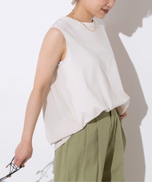 PICCIN | バック異素材ノースリーブ(Tシャツ/カットソー)