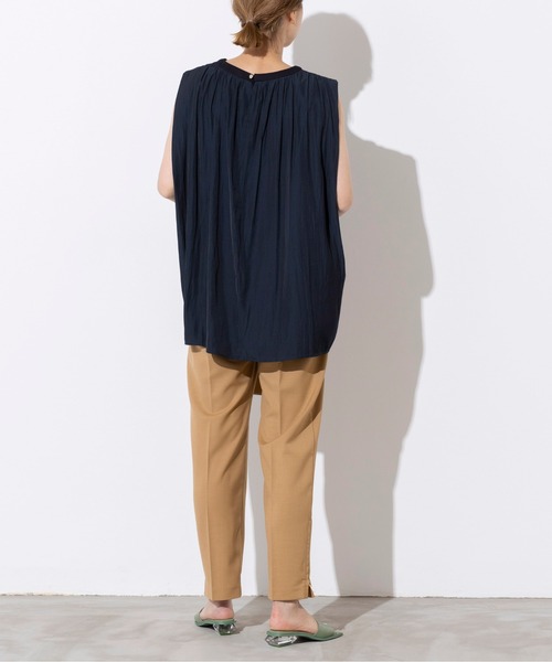 PICCIN(ピッチン)の「バック異素材ノースリーブ(Tシャツ/カットソー・レディース・チャコールグレー/ネイビー/アイボリー・M)」の22枚目の写真