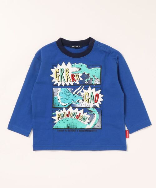 ロンT プリント 黒 恐竜 楽天市場】恐竜 tシャツ 長袖の通販