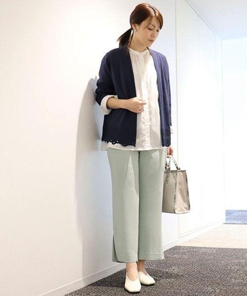 Comme Ca Mature(コムサマチュア)の「リネン カーデイガン(カーディガン/ボレロ・レディース・ネイビー/キナリ・MEDIUM/LARGE)」の8枚目の写真