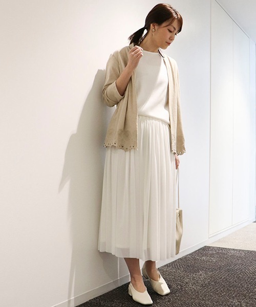 Comme Ca Mature(コムサマチュア)の「リネン カーデイガン(カーディガン/ボレロ・レディース・ネイビー/キナリ・MEDIUM/LARGE)」の9枚目の写真