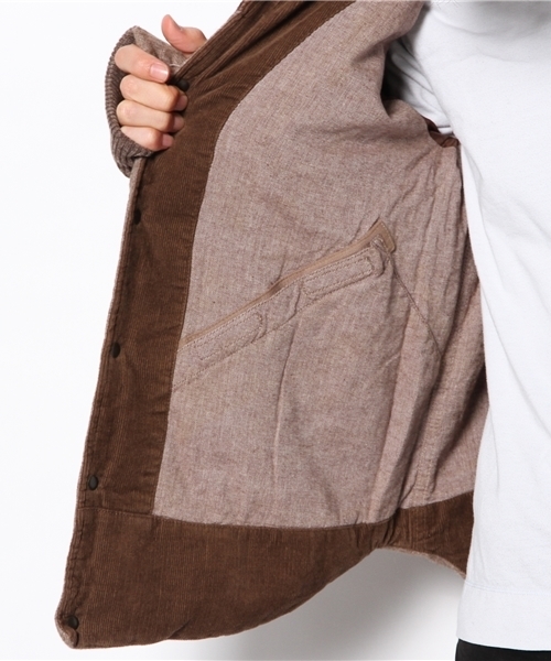 goa（ゴア）の「ツイードレザーヨークダウンジャケット（ダウンジャケット/コート・メンズ・モカ/ベージュ・1/2）」の6枚目の写真