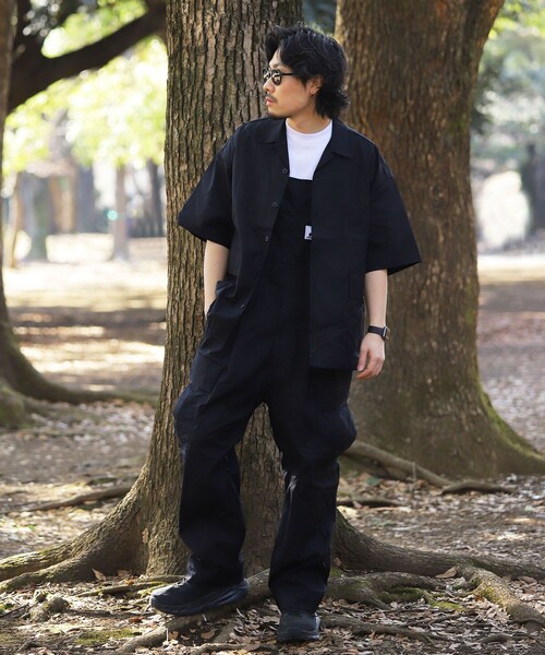 FREAK'S STORE（フリークスストア）の「WEB限定 CAPTAIN STAG×FREAK'S STORE/キャプテンスタッグ 別注 ファイヤープルーフ サイドポケット ギアシャツ/難燃/リップストップ（シャツ/ブラウス・メンズ・ブラック/ブラウン/グレイッシュベージュ/オリーブ・SMALL/MEDIUM/LARGE）」の6枚目の写真