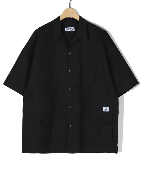 FREAK'S STORE（フリークスストア）の「WEB限定 CAPTAIN STAG×FREAK'S STORE/キャプテンスタッグ 別注 ファイヤープルーフ サイドポケット ギアシャツ/難燃/リップストップ（シャツ/ブラウス・メンズ・ブラック/ブラウン/グレイッシュベージュ/オリーブ・SMALL/MEDIUM/LARGE）」の19枚目の写真