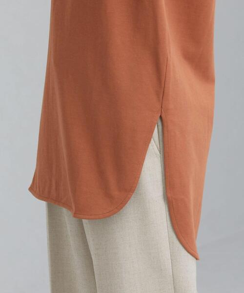 green label relaxing（グリーンレーベルリラクシング）の「[ 1_OF MINE ] FFC GIZA ノースリーブ クルーネック Tシャツ <フリーサイズ>（Tシャツ/カットソー・レディース・ホワイト/オレンジ系その他/ブラック/ライトブルー・FREE）」の9枚目の写真