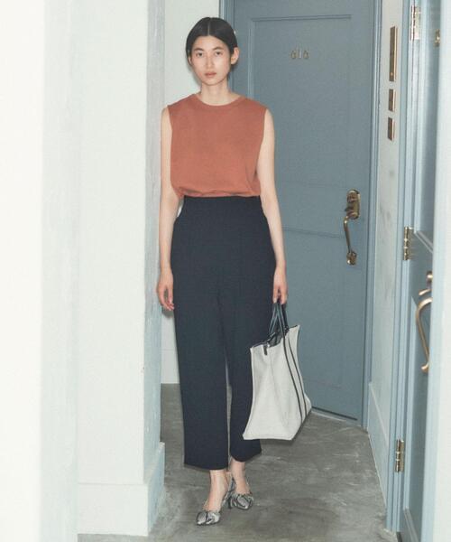 green label relaxing（グリーンレーベルリラクシング）の「[ 1_OF MINE ] FFC GIZA ノースリーブ クルーネック Tシャツ <フリーサイズ>（Tシャツ/カットソー・レディース・ホワイト/オレンジ系その他/ブラック/ライトブルー・FREE）」の21枚目の写真