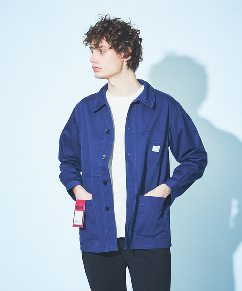 MONT KEMMEL(モンケメル)の「【MONT KEMMEL/モンケメル】ツイル カバーオール(ブルゾン・メンズ・ブルー/ベージュ/ネイビー/ブラック・L/M/S)」の4枚目の写真