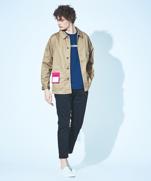 MONT KEMMEL(モンケメル)の「【MONT KEMMEL/モンケメル】ツイル カバーオール(ブルゾン・メンズ・ブルー/ベージュ/ネイビー/ブラック・L/M/S)」の5枚目の写真