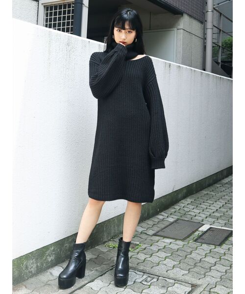 セール ブランド古着 ニットワンピース ワンピース Emoda エモダ のファッション通販 Zozoused