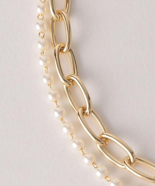 BEAUTY&YOUTH UNITED ARROWS（ビューティーアンドユースユナイテッドアローズ）の「BY チェーン×ミニパールモチーフネックレス -2WAY-（ネックレス・レディース・ゴールド/シルバー・FREE）」の5枚目の写真