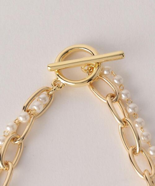 BEAUTY&YOUTH UNITED ARROWS（ビューティーアンドユースユナイテッドアローズ）の「BY チェーン×ミニパールモチーフネックレス -2WAY-（ネックレス・レディース・ゴールド/シルバー・FREE）」の4枚目の写真