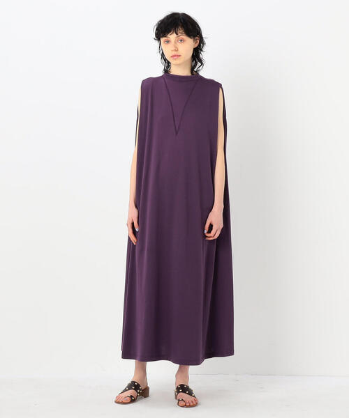 Tomorrowland トゥモローランド の コットンジャージー ノースリーブマキシワンピース ワンピース Wear