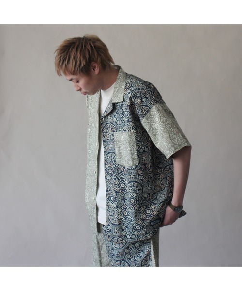 MANASTASH（マナスタッシュ）の「MANASTASH/マナスタッシュ　JAIPUR SHIRT（シャツ/ブラウス・メンズ・その他/ネイビー/カーキ・X-LARGE/MEDIUM/LARGE）」の6枚目の写真