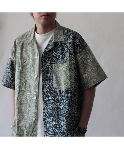 MANASTASH（マナスタッシュ）の「MANASTASH/マナスタッシュ　JAIPUR SHIRT（シャツ/ブラウス・メンズ・その他/ネイビー/カーキ・X-LARGE/MEDIUM/LARGE）」の8枚目の写真