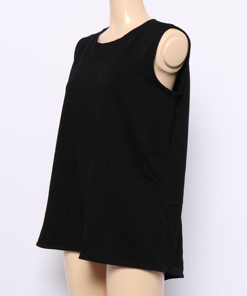 OWLSPALE（オールズペール）の「21s天竺ノースリーブ（タンクトップ・レディース・ホワイト/ブラック/ベージュ・FREE）」の11枚目の写真