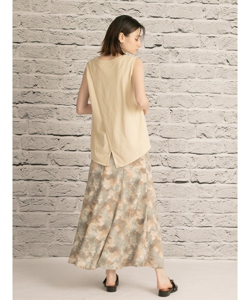 OWLSPALE（オールズペール）の「21s天竺ノースリーブ（タンクトップ・レディース・ホワイト/ブラック/ベージュ・FREE）」の17枚目の写真