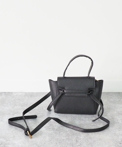 Riberry（リベリー）の「レザーノットミニバッグ（ハンドバッグ・レディース・ホワイト/ブラック/ベージュ・FREE）」の6枚目の写真